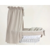 Compleet textielset beige voor baby wieg