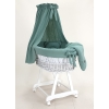 Compleet textielset khaki voor baby wieg