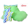 3-delige Kussenset Groen Blauw Zigzag