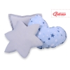 3 st Kussens voor Tipi Speeltent Blauw Grijs Sterren