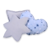 3 st Kussens voor Tipi Speeltent Blauw Grijs Sterren