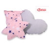 3 st Kussens voor Tipi Speeltent Blauw Roze Grijs Sterren