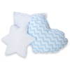 3 st Kussens voor Tipi Speeltent Blauw Zigzag