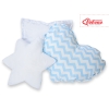 3 st Kussens voor Tipi Speeltent Blauw Zigzag
