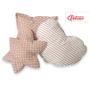 3 st Kussens voor Tipi Speeltent Bruin Beige Polkaprikker Snijder