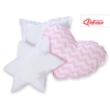 3 st Kussens voor Tipi Speeltent Roze Zigzag