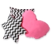 3 st Kussens voor Tipi Speeltent Roze Zwart Zigzag
