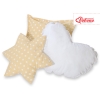 3 st Kussens voor Wigwam Speeltent Beige Polkaprikker