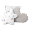 3 st Kussens voor Wigwam Speeltent Blauw Grijs Sterren