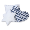 3 st Kussens voor Wigwam Speeltent Donkerblauw Zigzag