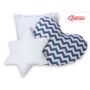 3 st Kussens voor Wigwam Speeltent Donkerblauw Zigzag