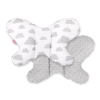 Baby Antischokkussen "Butterfly" Grijs Wolken