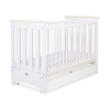 Babybed 120x60 cm met Lade - Lorenzo III STANDARD Ivoor Wit