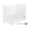 Babybed 120x60 cm met Lade - Lorenzo III STANDARD Ivoor Wit