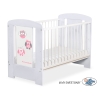 Babybed 120x60 cm - Owls Bigi Zibi & Adele Grijs Gelukkige Uilen