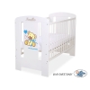 Babybed 120x60 cm - Tedy Bear with bow Wit Blauw Bear With Bow