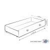 Babybed met Lade 120x60 cm - Happy balloons MAXI