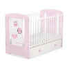 Babybed met Lade 120x60 cm - Owls Bigi Zibi & Adele MAXI Gelukkige Uilen