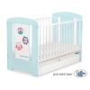 Babybed met Lade 120x60 cm - Owls Bigi Zibi & Adele STANDARD Gelukkige Uilen
