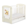 Babybed met Lade 120x60 cm - Tedy Bear with bow STANDARD Ivoor Bear With Bow