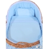 Babybed met Rieten Kap Blauw Carina Voor Jongens