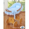 Babybed met Rieten Kap Blauw Carina Voor Jongens