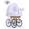 Babymand / Retro Rieten Kribbe Wit Charlotte