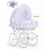 Babymand / Retro Rieten Kribbe Wit Charlotte