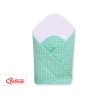 Babynest met versteviging - Harten Mint Polkaprikker