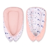 Babynestje Blauw Poederroze
