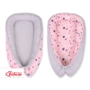 Babynestje Blauw Roze Grijs Sterren