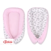 Babynestje Roze Grijs Wolken