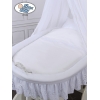 Babywieg op Wielen / Rieten Babybed met Hemeltje Sophia