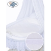 Babywieg op Wielen / Rieten Babybed met Hemeltje Sophia