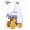 Babywieg op Wielen / Rieten Babymand met Hemeltje Hanna