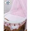 Babywieg op Wielen / Rieten Kribbe met Hemeltje Isabella