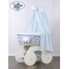 Babywieg op Wielen / Rieten Kribbe met Hemeltje Isabella