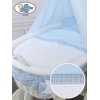 Babywieg op Wielen / Rieten Kribbe met Hemeltje Isabella