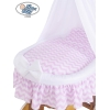 Babywieg op Wielen / Rieten Wieg met Hemeltje Hanna