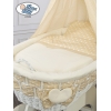 Babywieg op Wielen / Rieten Wieg met Hemeltje Isabella