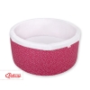 Ballenbak Baby Minky  Bordeaux Wit-wijnrood