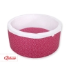 Ballenbak Baby Minky  Bordeaux Wit-wijnrood