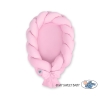 Bedbumper & Babynest Gevlochten 2 in 1 Roze