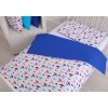 Beddengoed 2 dele 140x200 Junior Donkerblauw Vlieg