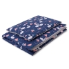 Beddengoed 2 dele 140x200 Junior Donkerblauw Zwanen