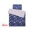 Beddengoed 2 dele 140x200 Junior Donkerblauw Zwanen