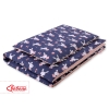 Beddengoed 2 delen 100x135 Mini Donkerblauw Konijnen