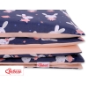 Beddengoed 2 delen 100x135 Mini Donkerblauw Konijnen