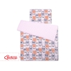 Beddengoed 2 delen 100x135 Mini Roze Grijs Katten