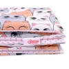 Beddengoed 2 delen 100x135 Mini Roze Grijs Katten